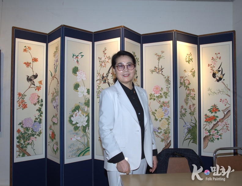 K-민화연구소, 명지대 K-민화학과 이미형 교수(사진- 담화미디어그룹)