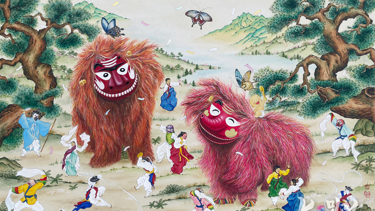 [담화총사 칼럼] “김선예작가의 탄탄대로坦坦大路”얼쑤! “사자가 춤추는 나라, 복이 넘치는 한 해!”